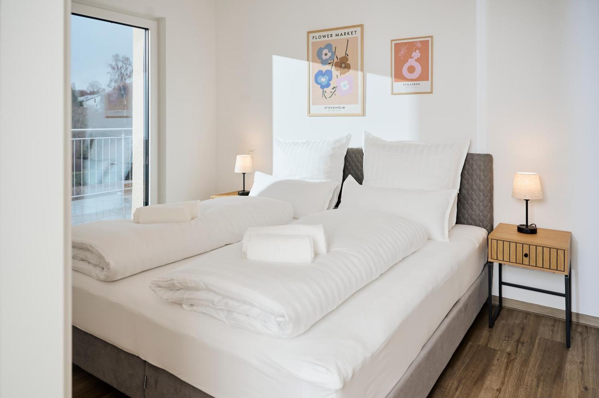 Moderne Apartments Mit Highspeed-Wlan Und Gratis-Tiefgarage Ihr Perfekter Rueckzugsort Nahe Dem Zentrum Und Der Therme I Barrierearm Bad Kissingen Dış mekan fotoğraf