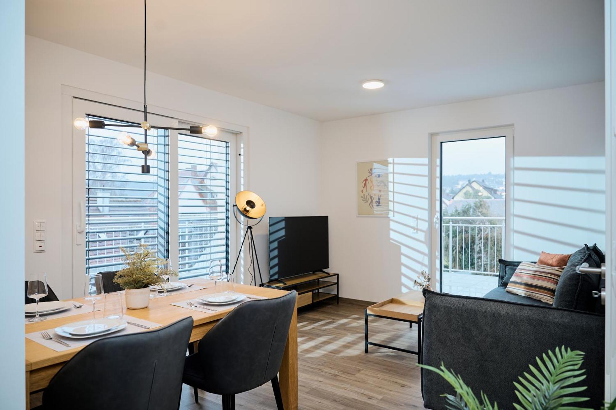 Moderne Apartments Mit Highspeed-Wlan Und Gratis-Tiefgarage Ihr Perfekter Rueckzugsort Nahe Dem Zentrum Und Der Therme I Barrierearm Bad Kissingen Dış mekan fotoğraf