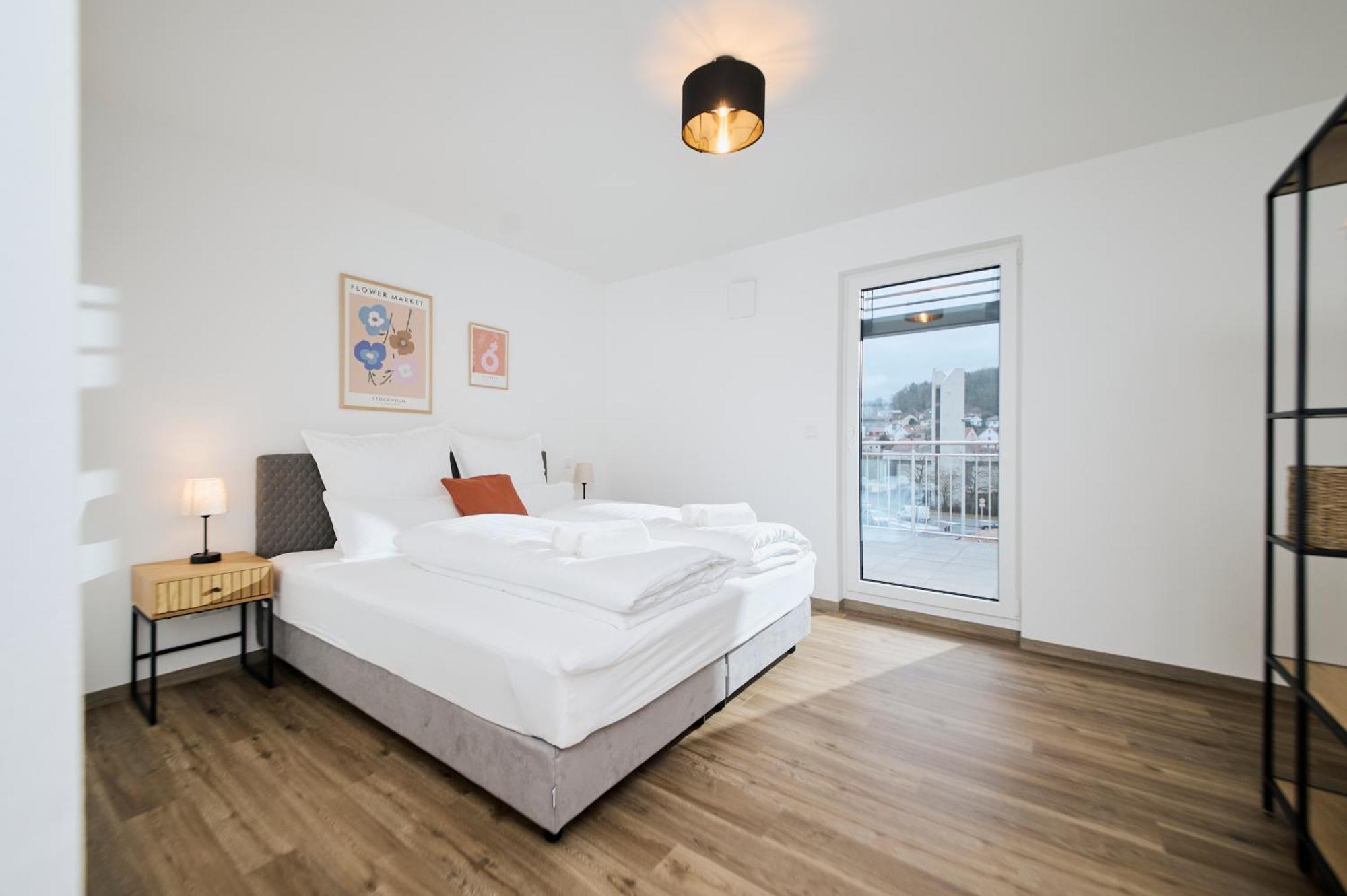 Moderne Apartments Mit Highspeed-Wlan Und Gratis-Tiefgarage Ihr Perfekter Rueckzugsort Nahe Dem Zentrum Und Der Therme I Barrierearm Bad Kissingen Dış mekan fotoğraf
