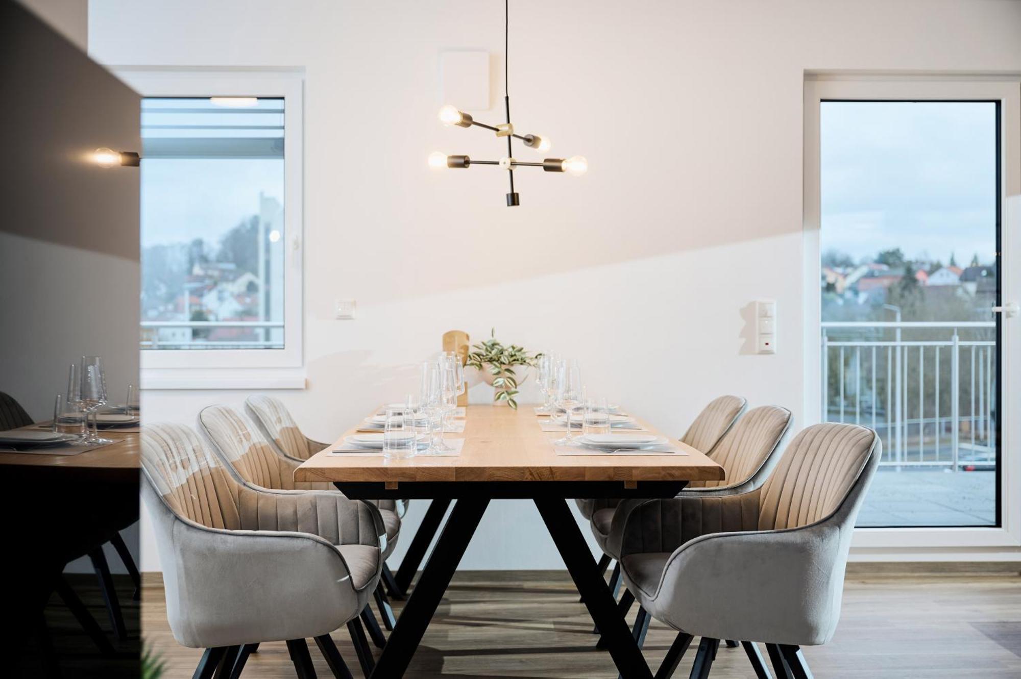 Moderne Apartments Mit Highspeed-Wlan Und Gratis-Tiefgarage Ihr Perfekter Rueckzugsort Nahe Dem Zentrum Und Der Therme I Barrierearm Bad Kissingen Dış mekan fotoğraf