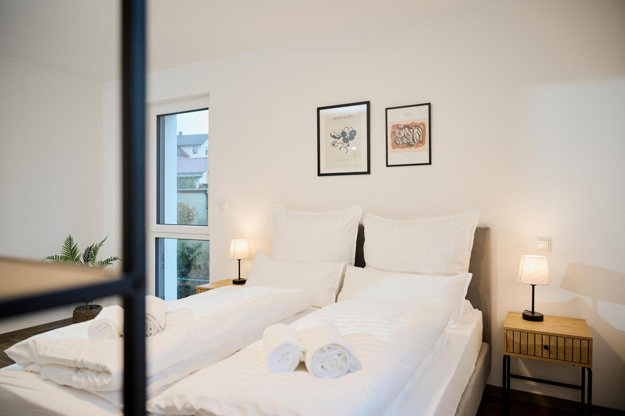 Moderne Apartments Mit Highspeed-Wlan Und Gratis-Tiefgarage Ihr Perfekter Rueckzugsort Nahe Dem Zentrum Und Der Therme I Barrierearm Bad Kissingen Dış mekan fotoğraf