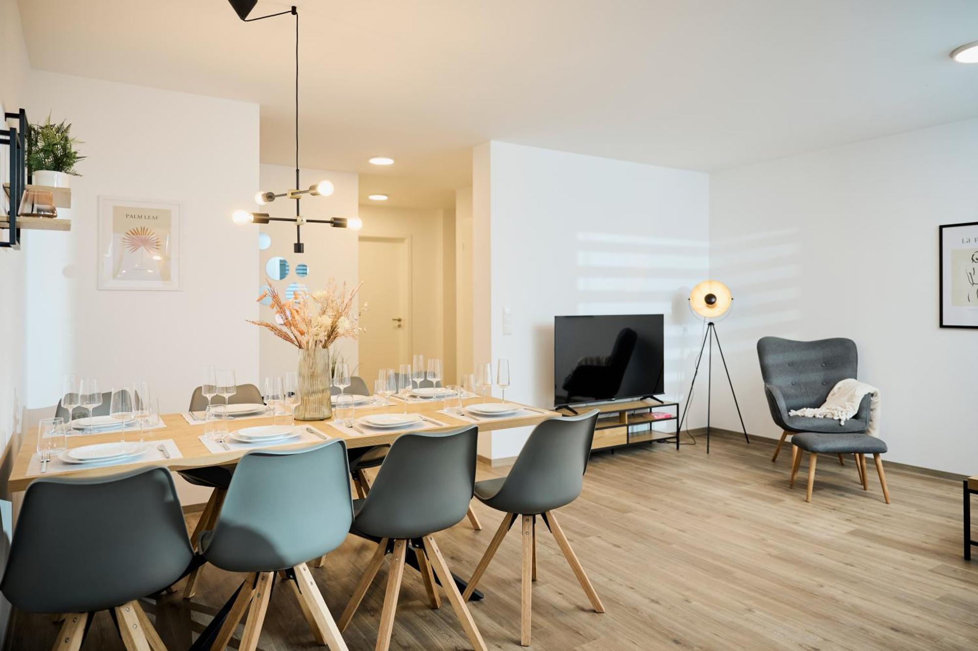 Moderne Apartments Mit Highspeed-Wlan Und Gratis-Tiefgarage Ihr Perfekter Rueckzugsort Nahe Dem Zentrum Und Der Therme I Barrierearm Bad Kissingen Dış mekan fotoğraf
