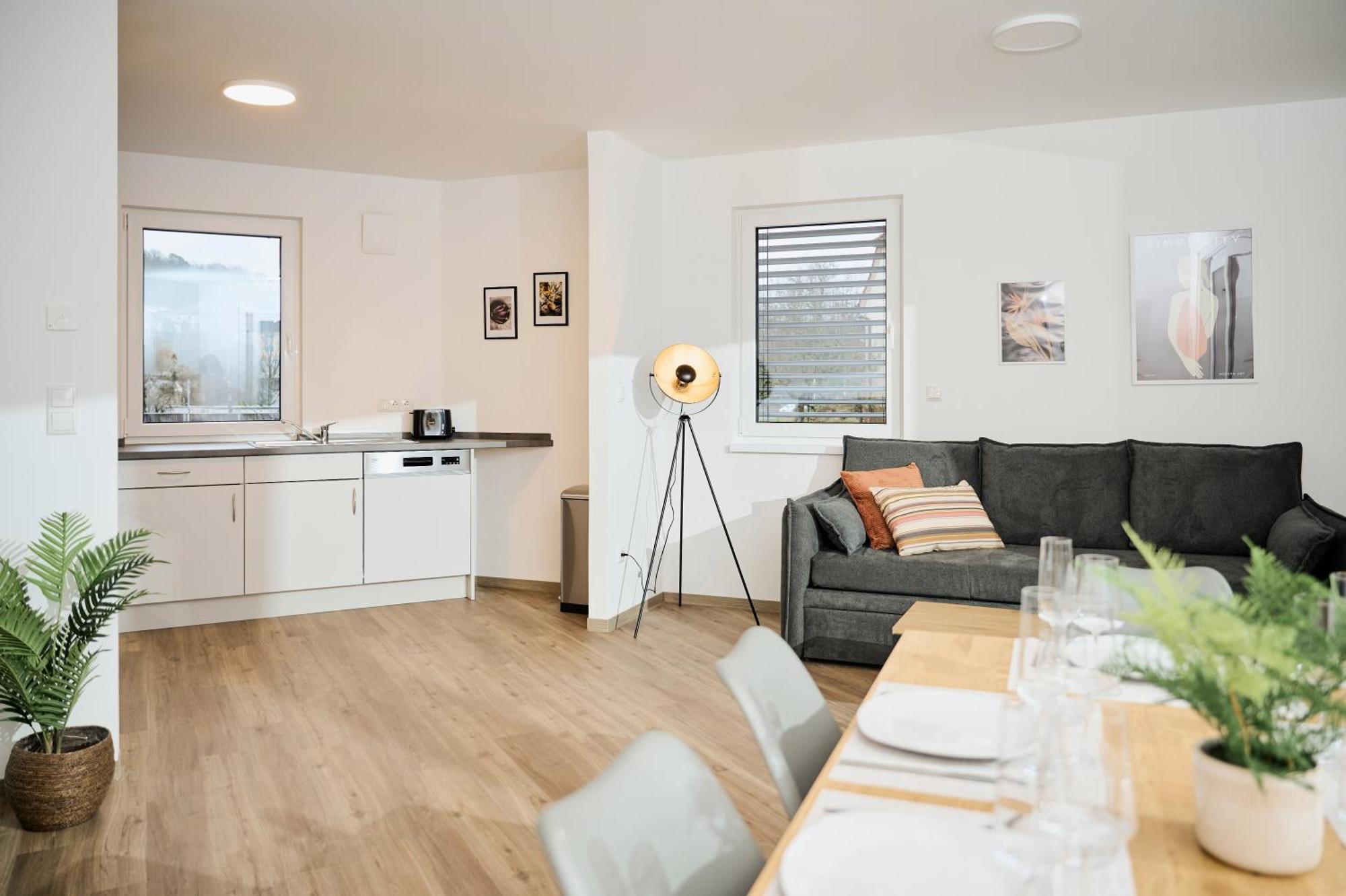 Moderne Apartments Mit Highspeed-Wlan Und Gratis-Tiefgarage Ihr Perfekter Rueckzugsort Nahe Dem Zentrum Und Der Therme I Barrierearm Bad Kissingen Dış mekan fotoğraf