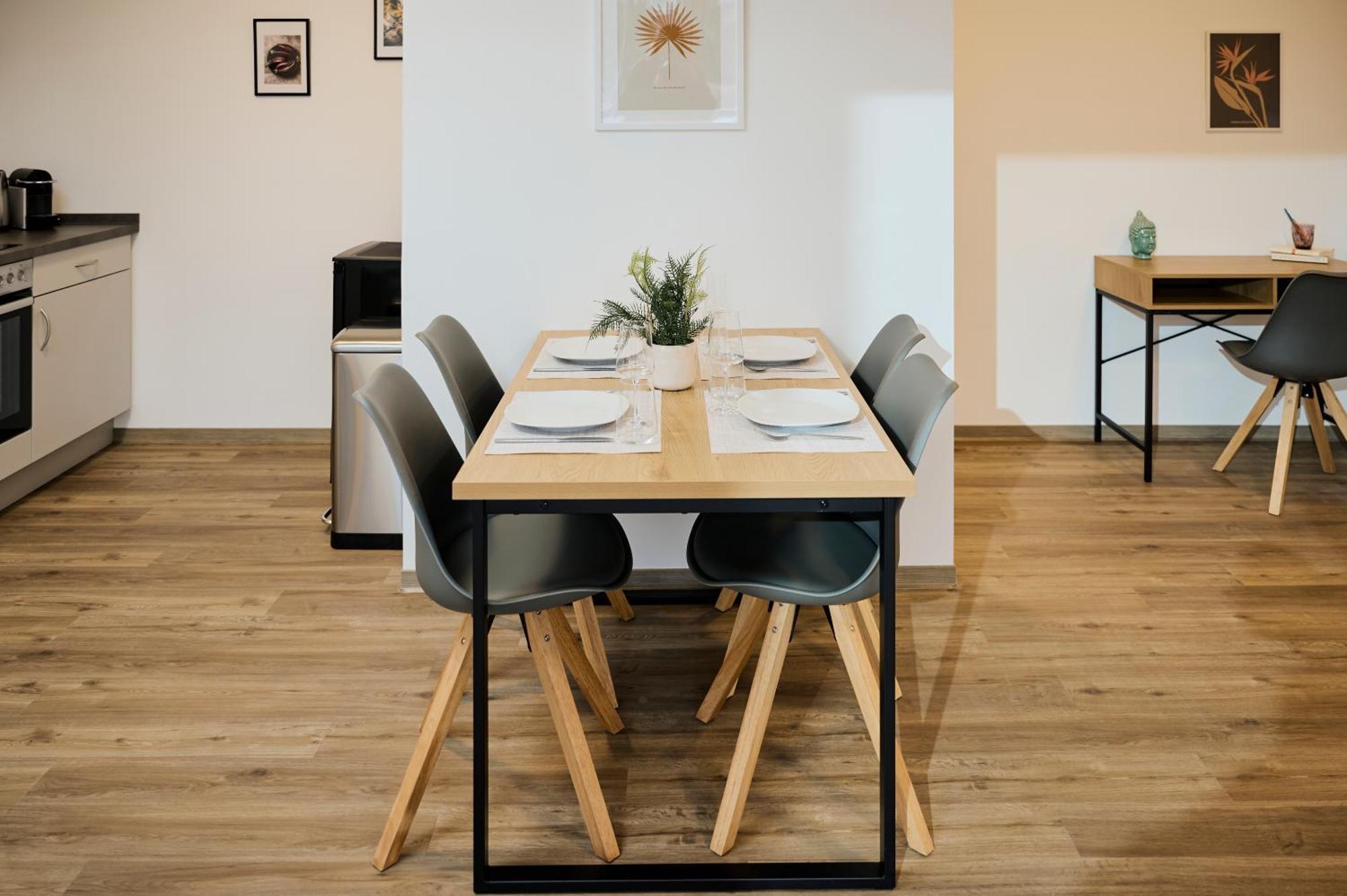 Moderne Apartments Mit Highspeed-Wlan Und Gratis-Tiefgarage Ihr Perfekter Rueckzugsort Nahe Dem Zentrum Und Der Therme I Barrierearm Bad Kissingen Dış mekan fotoğraf